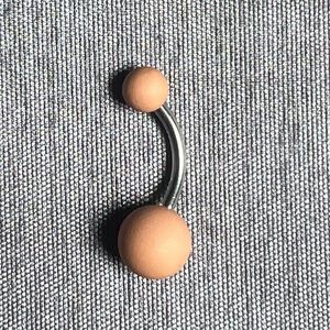 Nude Matte 14G Belly Button Ring